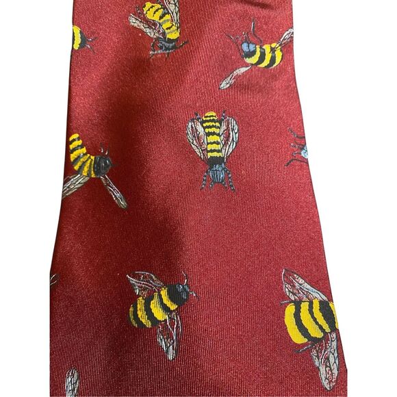 Perry Ellis men’s be print 100% silk necktie - Picture 3 of 4